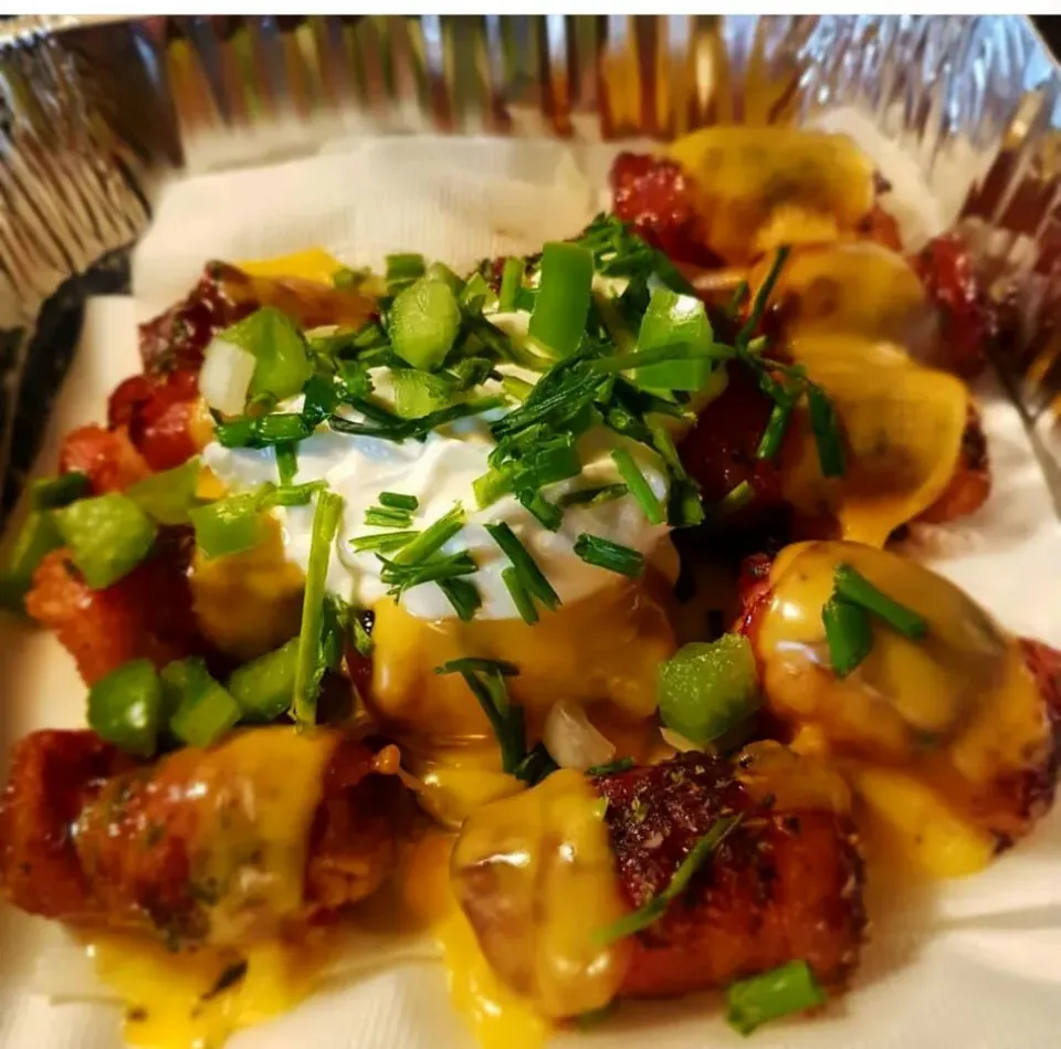 Brown Sugar Bacon wrapped Tater tot supreme !|CoCoさん