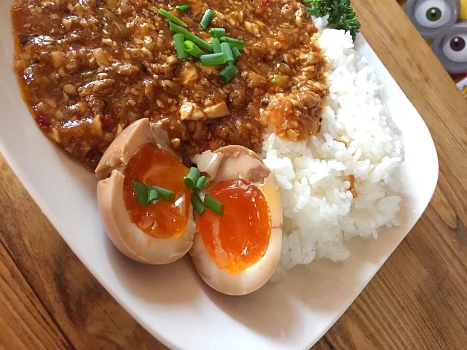 麻婆豆腐丼😋
陳建一のレシピで作りました♫|みきてぃさん