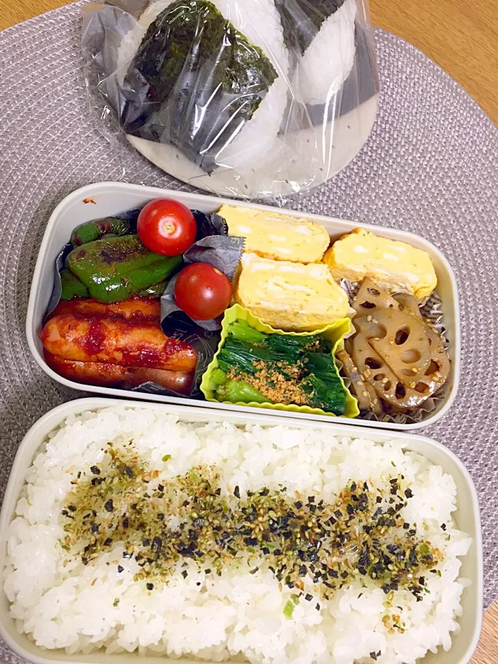 今日のお弁当&夜食おにぎり|2493さん