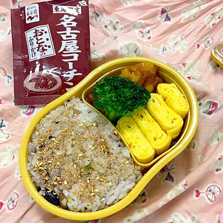 復活！いつもと一緒のお弁当🍱ふりかけは名古屋コーチン|agnes2001さん