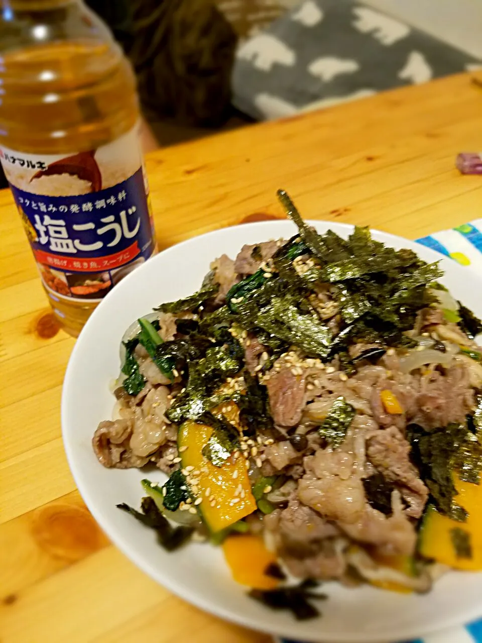 Snapdishの料理写真:えきしおで肉野菜炒め！|ちゃんなみさん