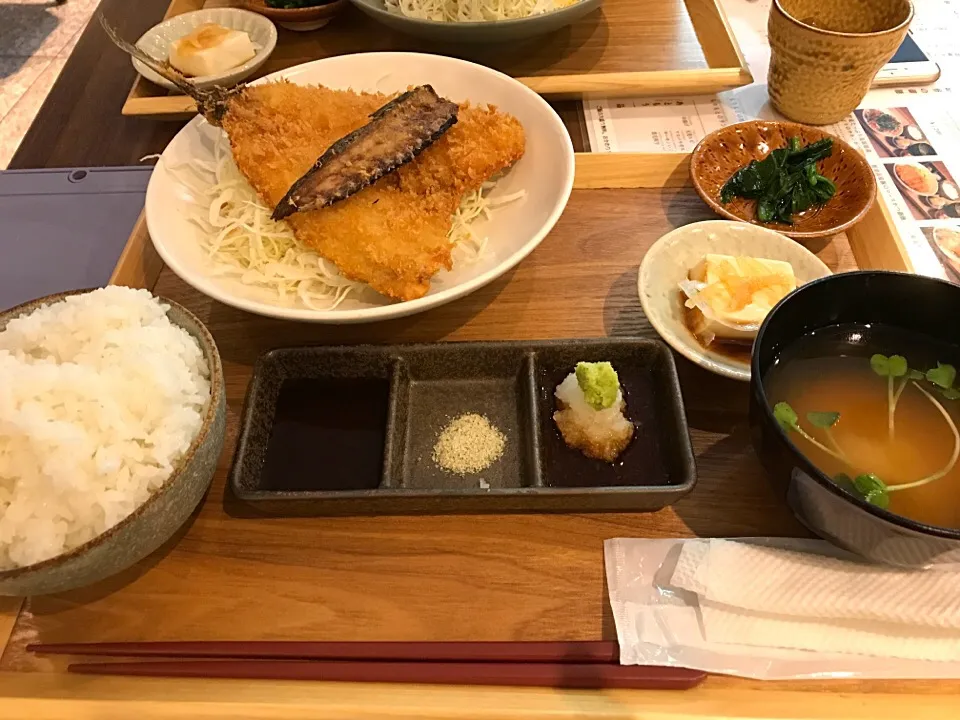 Snapdishの料理写真:#大アジフライ定食|Nao K. Tさん