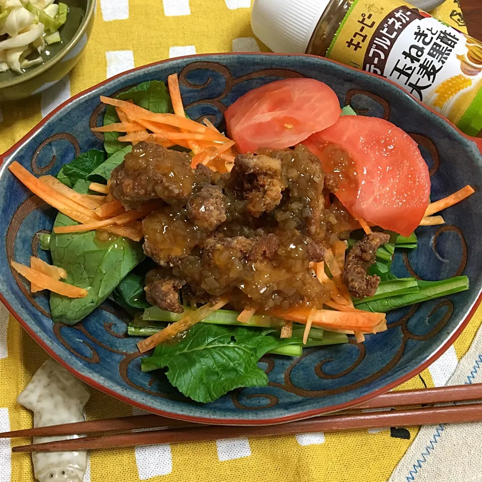 Snapdishの料理写真:大豆のお肉の唐揚げ|あさかさん