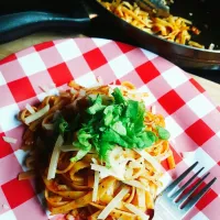 fettuccine with italian sauce|sueさん