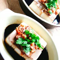 steam tofu with prawns|sueさん