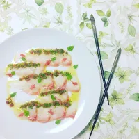 Snapdishの料理写真:五月の桜のカルパッチョ 🌿🌸