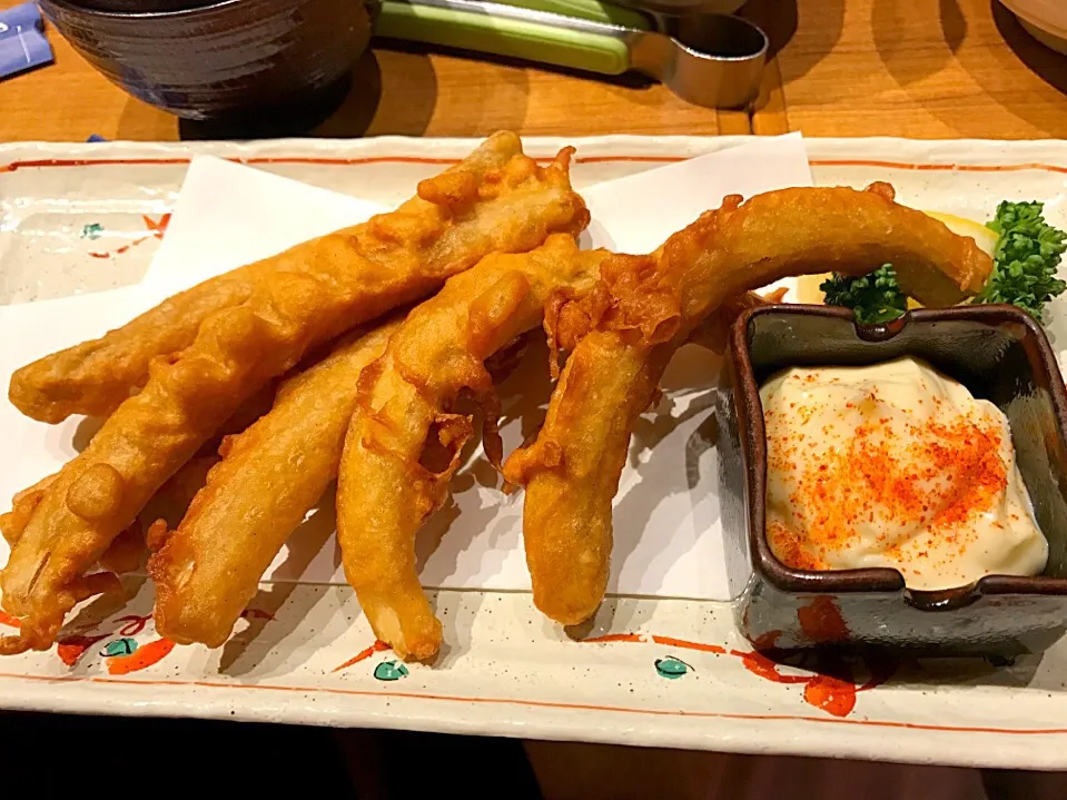 Gobo Tempura 🍴🍻#dinner #totaste #saltandpepper #lutongbahay #lasangpinoy #masarap #eggs #vegetables #yummy #menufortoday #gardenfood|Food Gardenさん