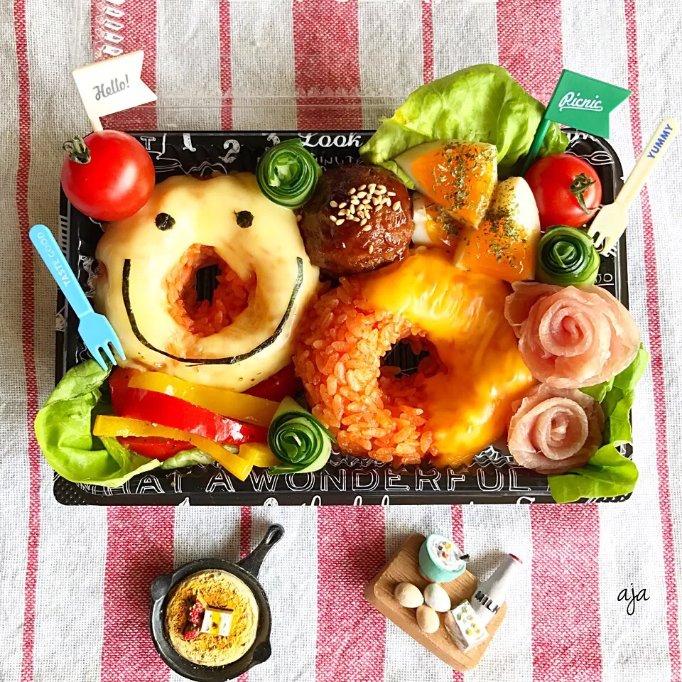 ドーナツおにぎり弁当🍩|ajaさん