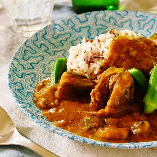 圧力鍋で作った、鯖の水煮缶となすの夏カレー|Wonder chefさん