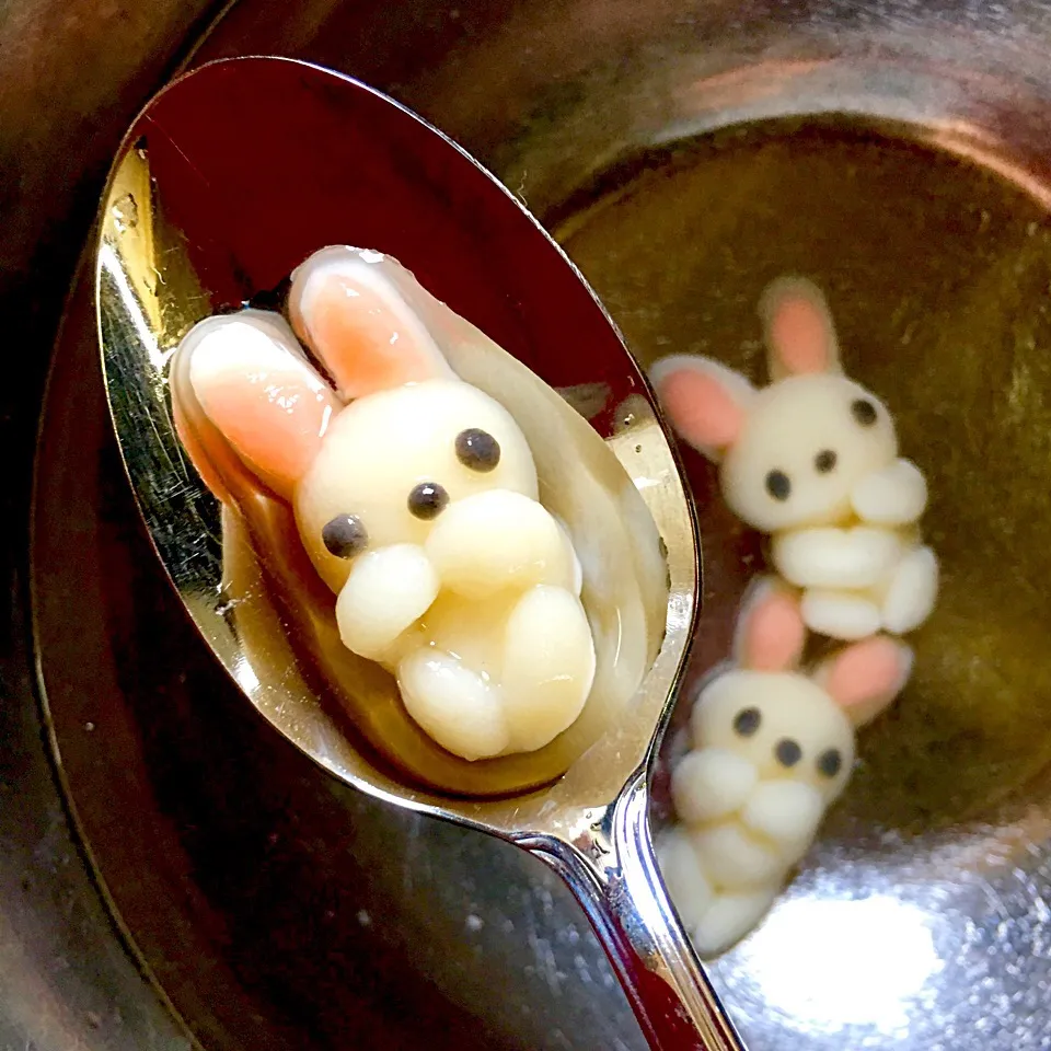 白玉団子🐰
   超ミニミニサイズの🐰うさぎさん|富士子🍒🐰🍓さん