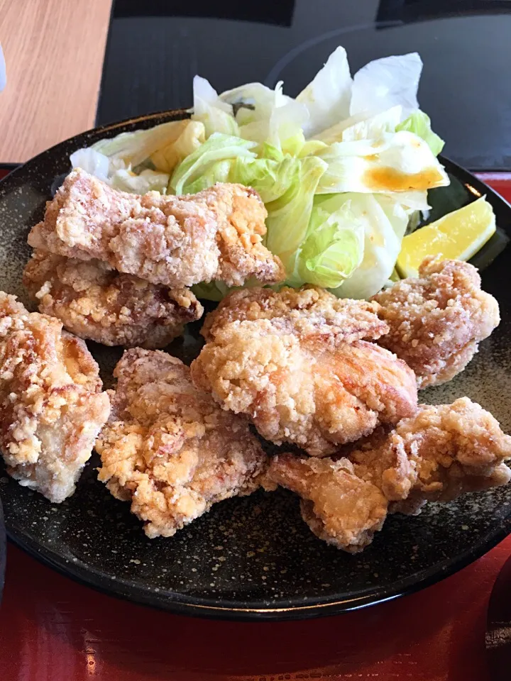 ランチ限定 唐揚げ定食@ どん亭水戸大塚店¥500|Go Satoさん