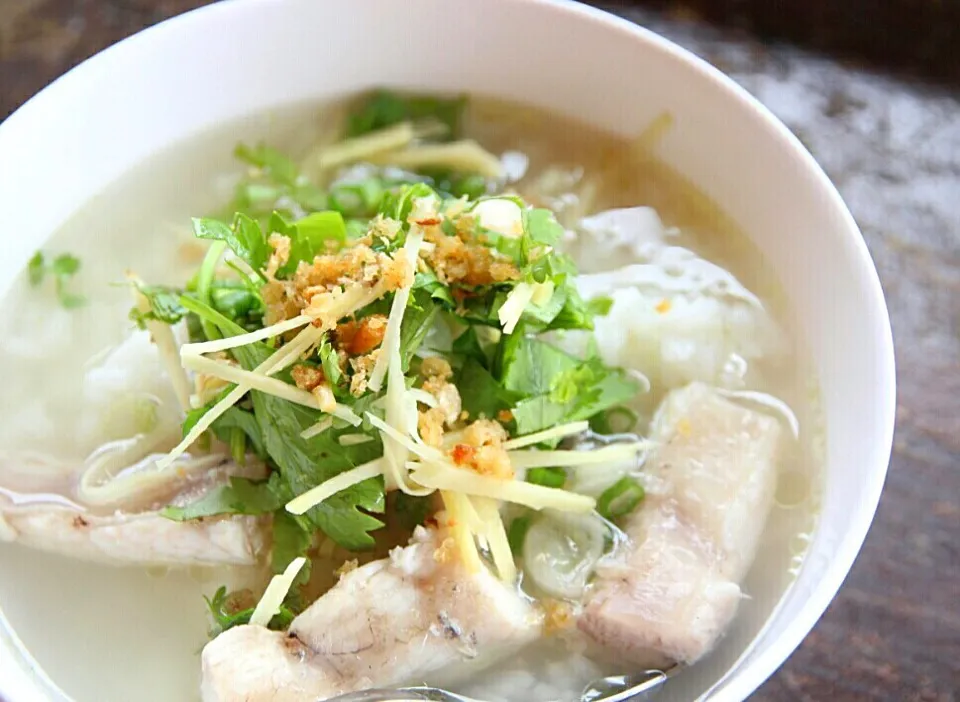 ข้าวต้มปลากะพง
Rice porridge|ครัวอิอ้วน... Chubby Cookさん