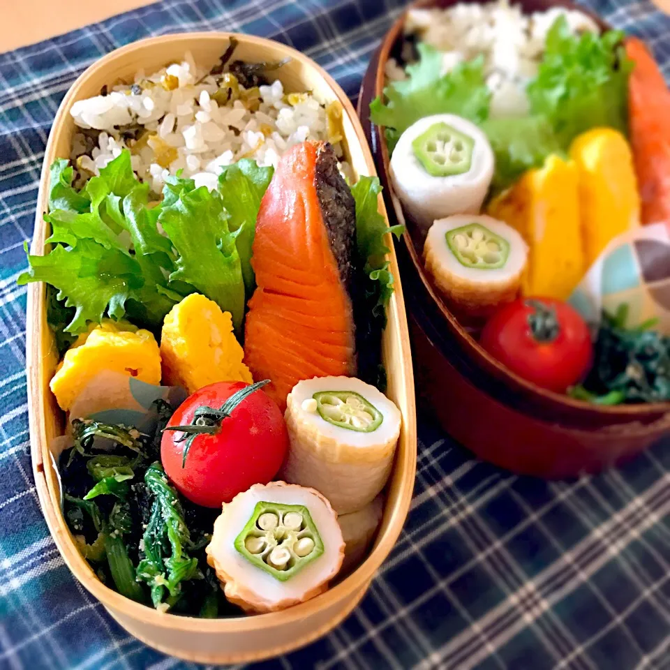 高菜ご飯と焼き鮭弁当|Nagashima  Yukoさん