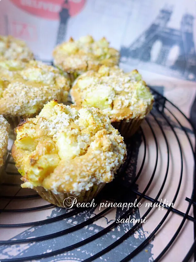 ピーチパインとクリームチーズマフィン|サクラさん