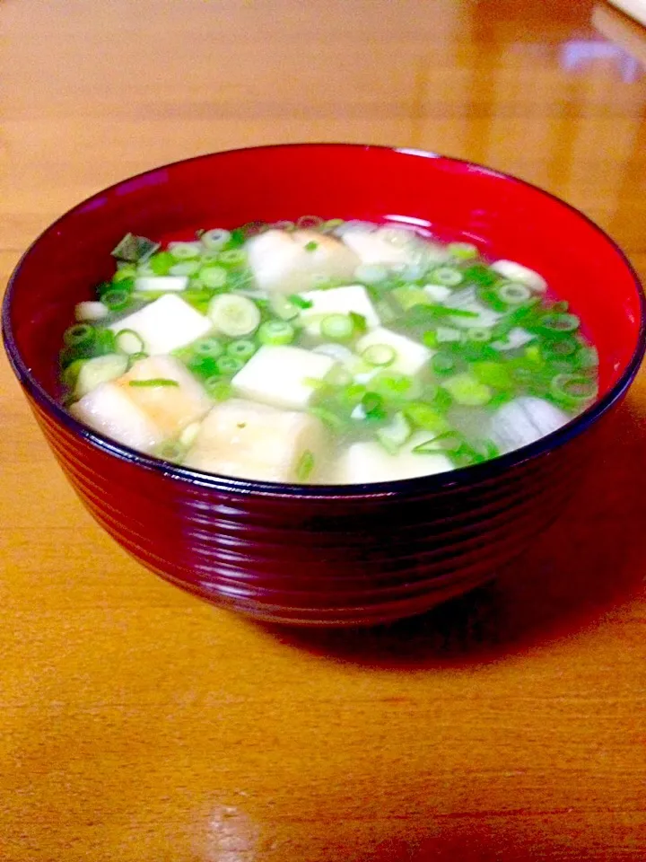 麩と豆腐の味噌汁|まいりさん