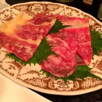 Snapdishの料理写真:馬肉サーロイン刺し|小出浩之さん