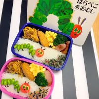 Snapdishの料理写真:はらぺこあおむし弁当🌻