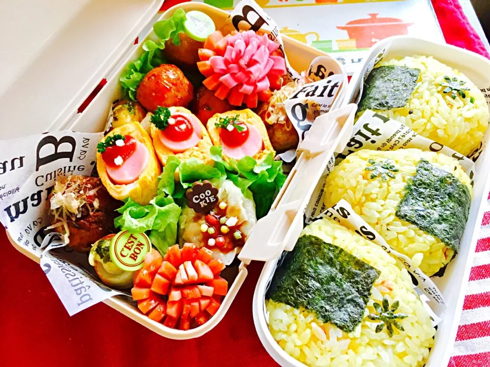 今日のお弁当🍱🍴#息子弁当#おかず #玉子焼き|uecoさん