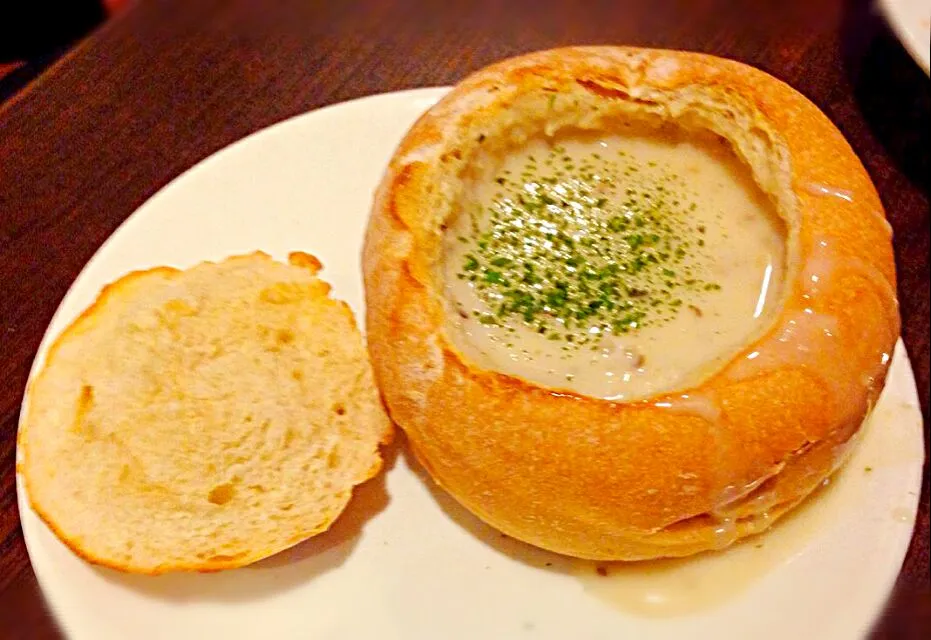 soup... #breadbowl #soup #delicious #yummy #yum|princessjoさん