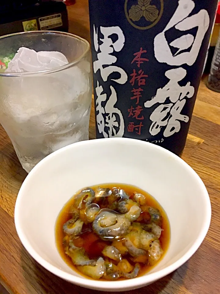 Snapdishの料理写真:今日たまたま釣れたナマコをナマコ酢にしてみました🎶|パオパオあつこさん