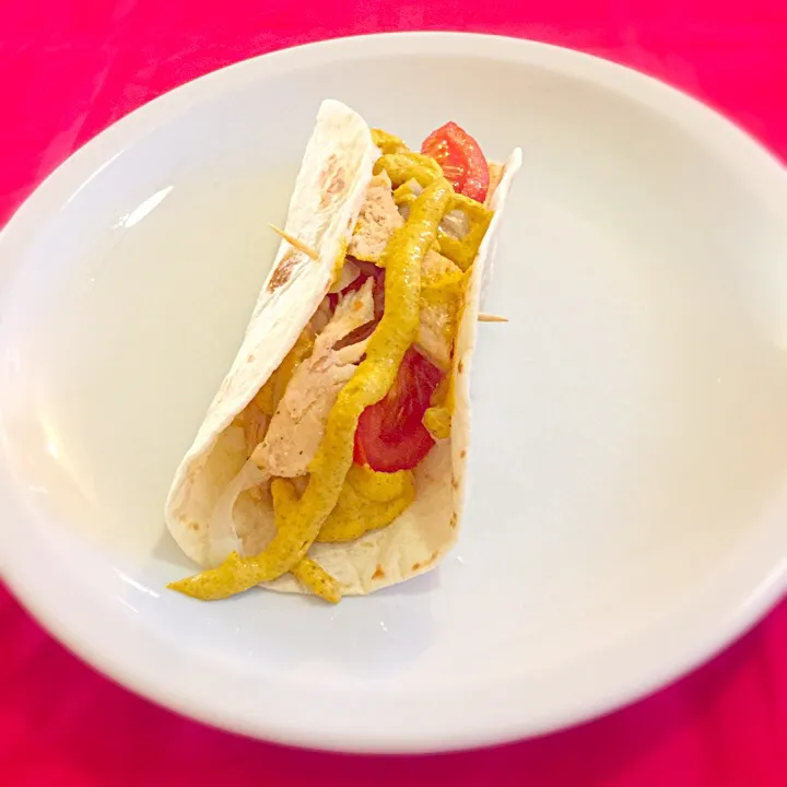 Quick chicken tomatoe onions soft taco 🌮|FitMomDoc19さん