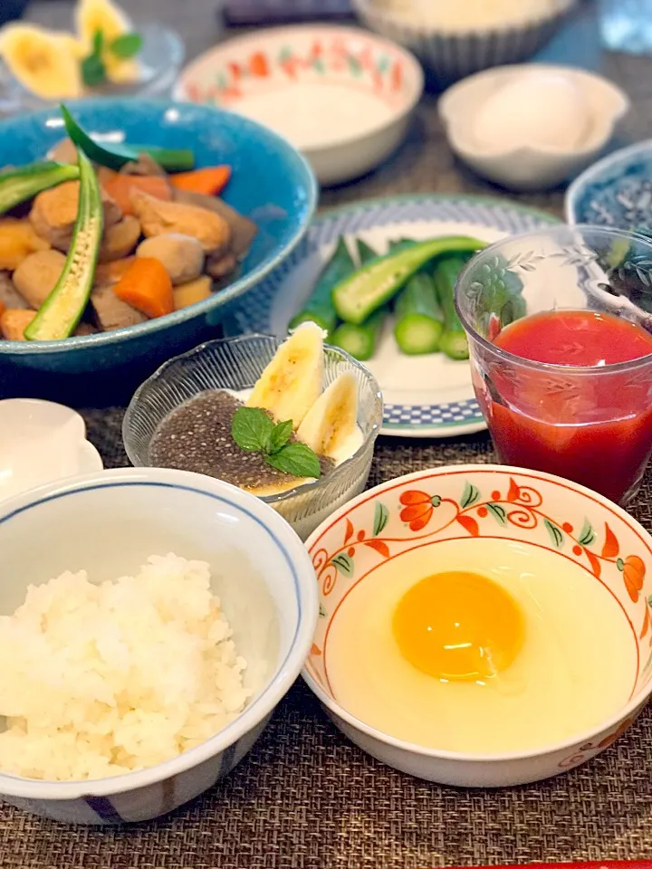 Snapdishの料理写真:爽やかな カラッとした朝の卵かけご飯|シュトママさん