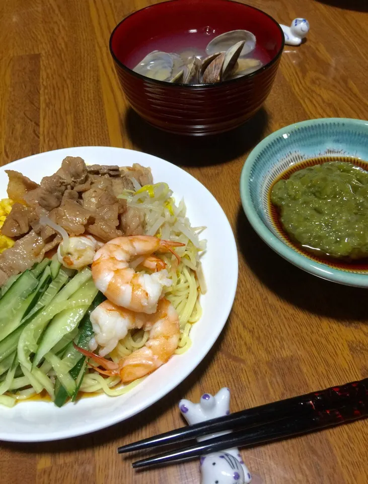 めかぶの酢物、冷麺|keikoさん