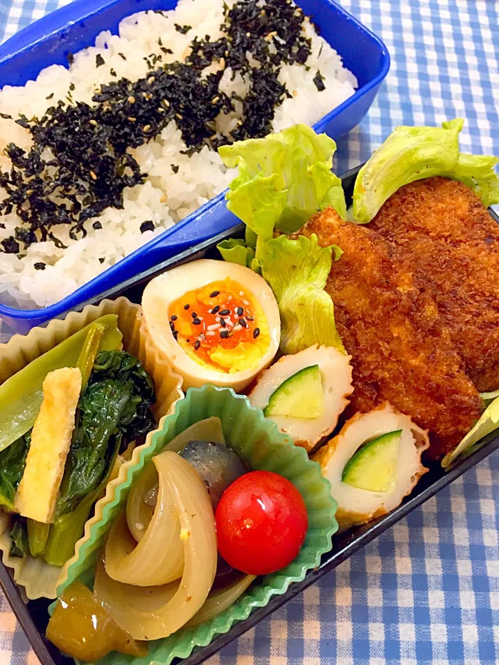 Snapdishの料理写真:メンチカツ弁当☆6/2|yu-co☆さん