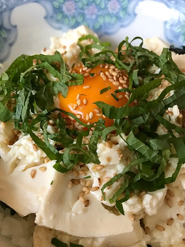 Snapdishの料理写真:涼しい夏の豆腐丼|なつひさん