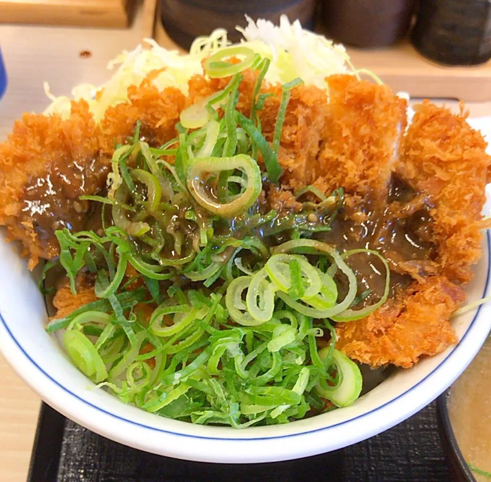 シビれ山椒のぶっかけ青ねぎカツ丼|るみおんさん