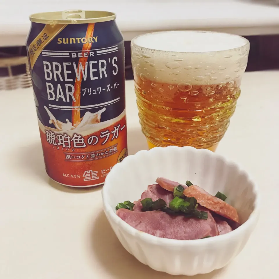 今日のビール🍺#サントリー#ブリュワーズバー#琥珀色のラガー#華金|みかん🍊さん