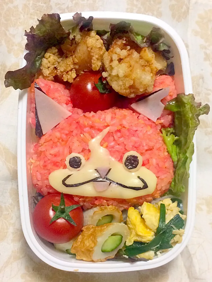 二女の運動会弁当 初のキャラ弁🍱 ジバニャン😽|ヅッキーさん