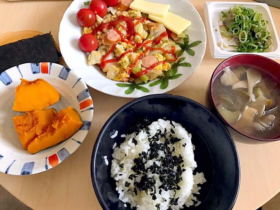 6月3日朝食兼昼食|ばぁさんさん