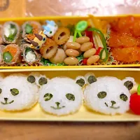 Snapdishの料理写真:パンダ弁当|Hiroko Sasaharaさん