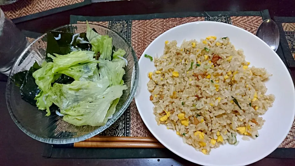 焦がしマー油と葱油のチャーハン|まぐろさん