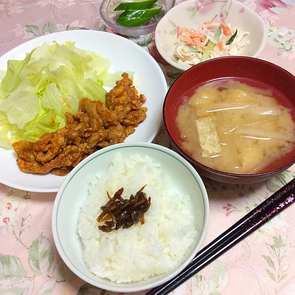 豚小間のタコミート定食♬|夢ーテルさん