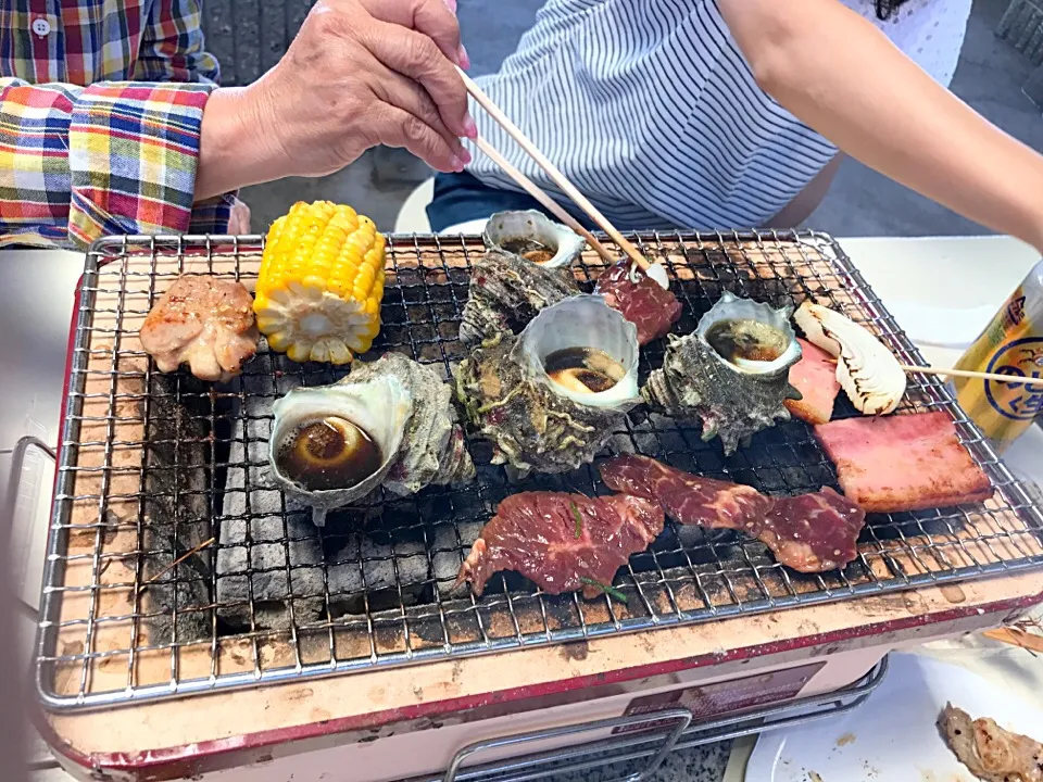 田尻港の海鮮バーベキュー|Hiroshi Aritaさん