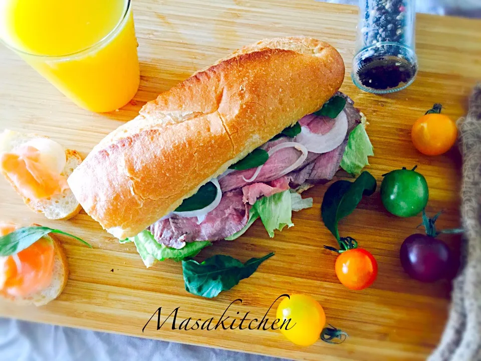 Roast beef sandwich|Masakiさん