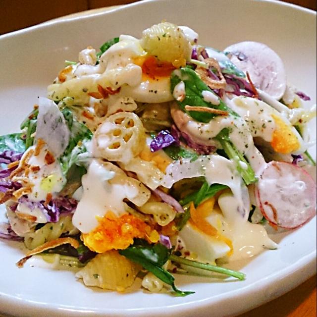 彩り野菜のマカロニサラダ Mi Neneco Snapdish スナップディッシュ Id 4brx9a