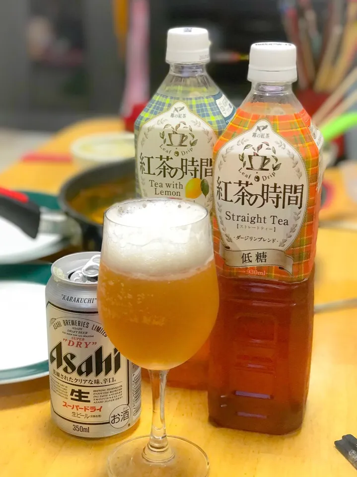 紅茶の時間にビールを🍺大人の紅茶💕 #紅茶の時間 #ビール|川村大作さん