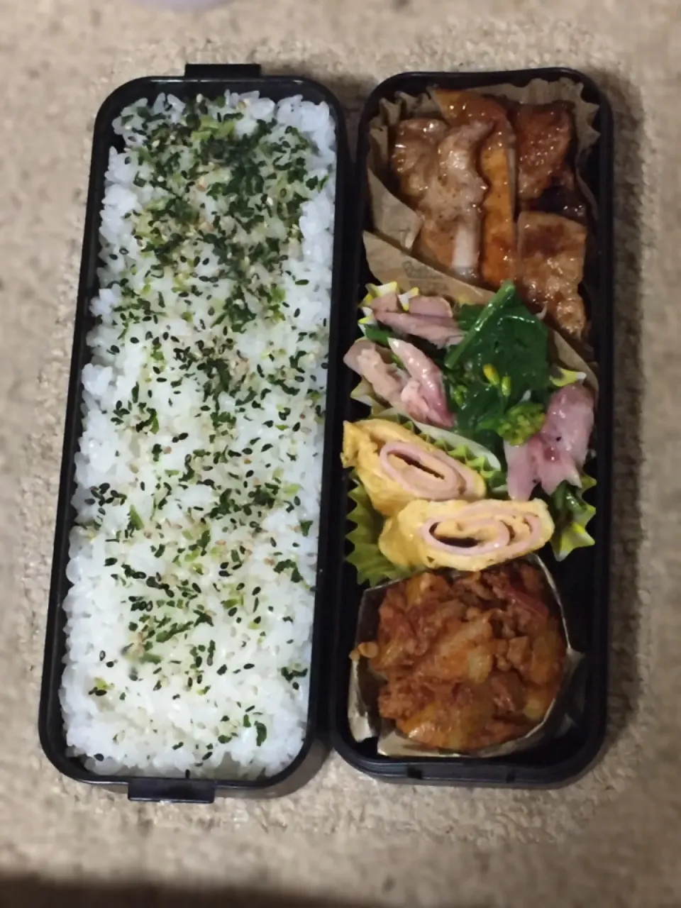 Snapdishの料理写真:🍗肉好き男子弁当🍱😋|nobさん