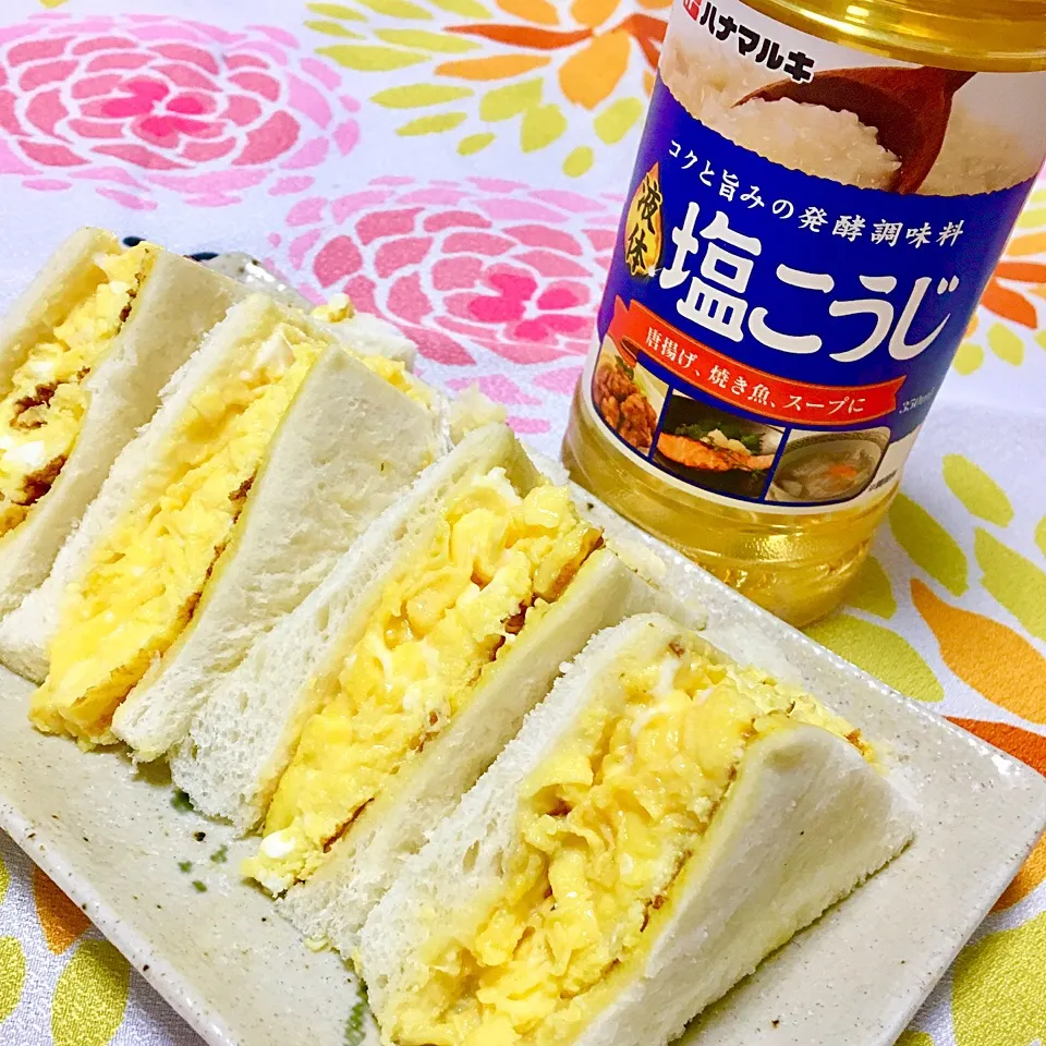 液体塩こうじで簡単卵焼きサンド🍞|y u iさん