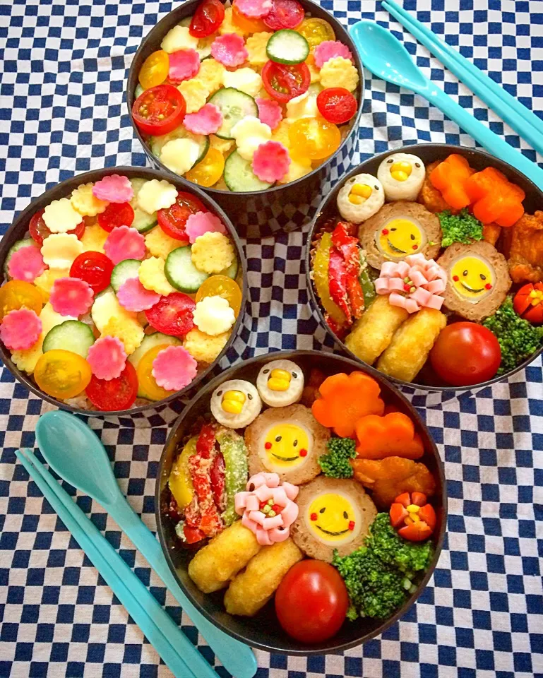 今日の双子息子のお弁当。ちらし寿司〜💖|ゆりねかふぇさん