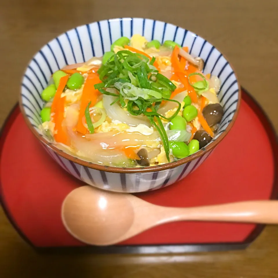 野菜たっぷり玉子丼|Hiroya Fujiiさん