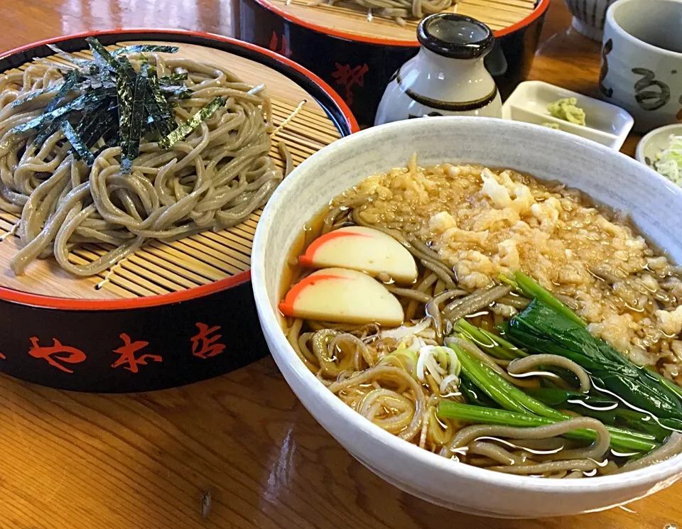 昼ごはん☀️
ざるそばとあげ玉そば|ぽんたさん