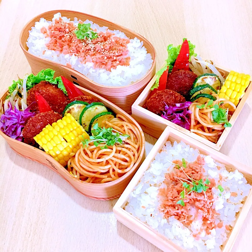 Snapdishの料理写真:子供達のお弁当|yuuco🍾さん