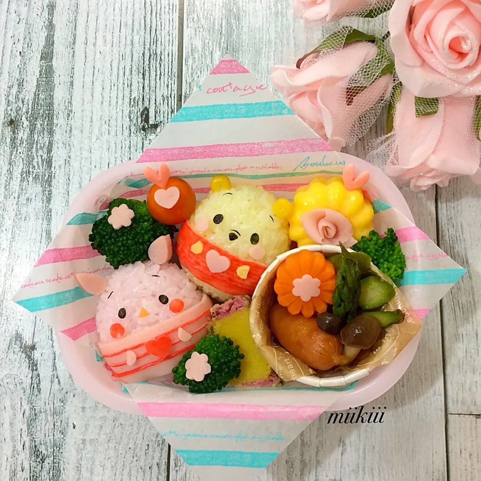 ufufy♡プーさんとピグレットのお弁当♡|みきさん