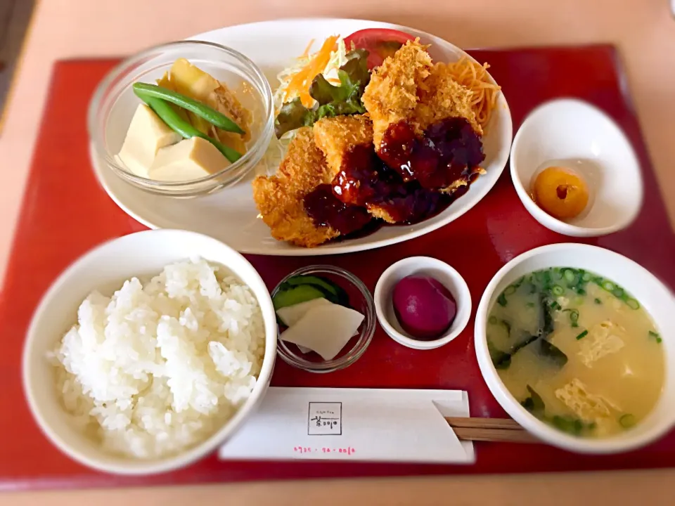 ささみのフライと高野豆腐と竹の子の煮物|茶一郎さん