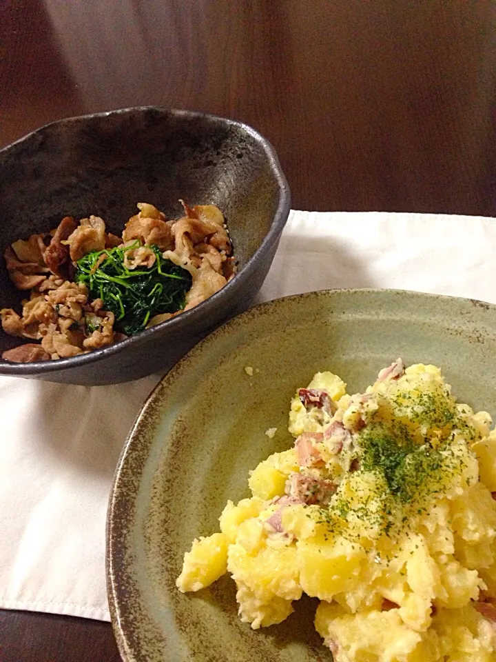 豆苗と豚肉の炒め物
じゃがいもゴロゴロサラダ|ゆりさん