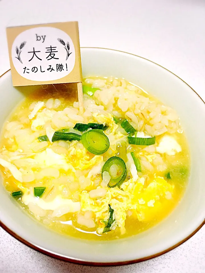 Snapdishの料理写真:もち麦入り鯛雑炊♪|かよさん